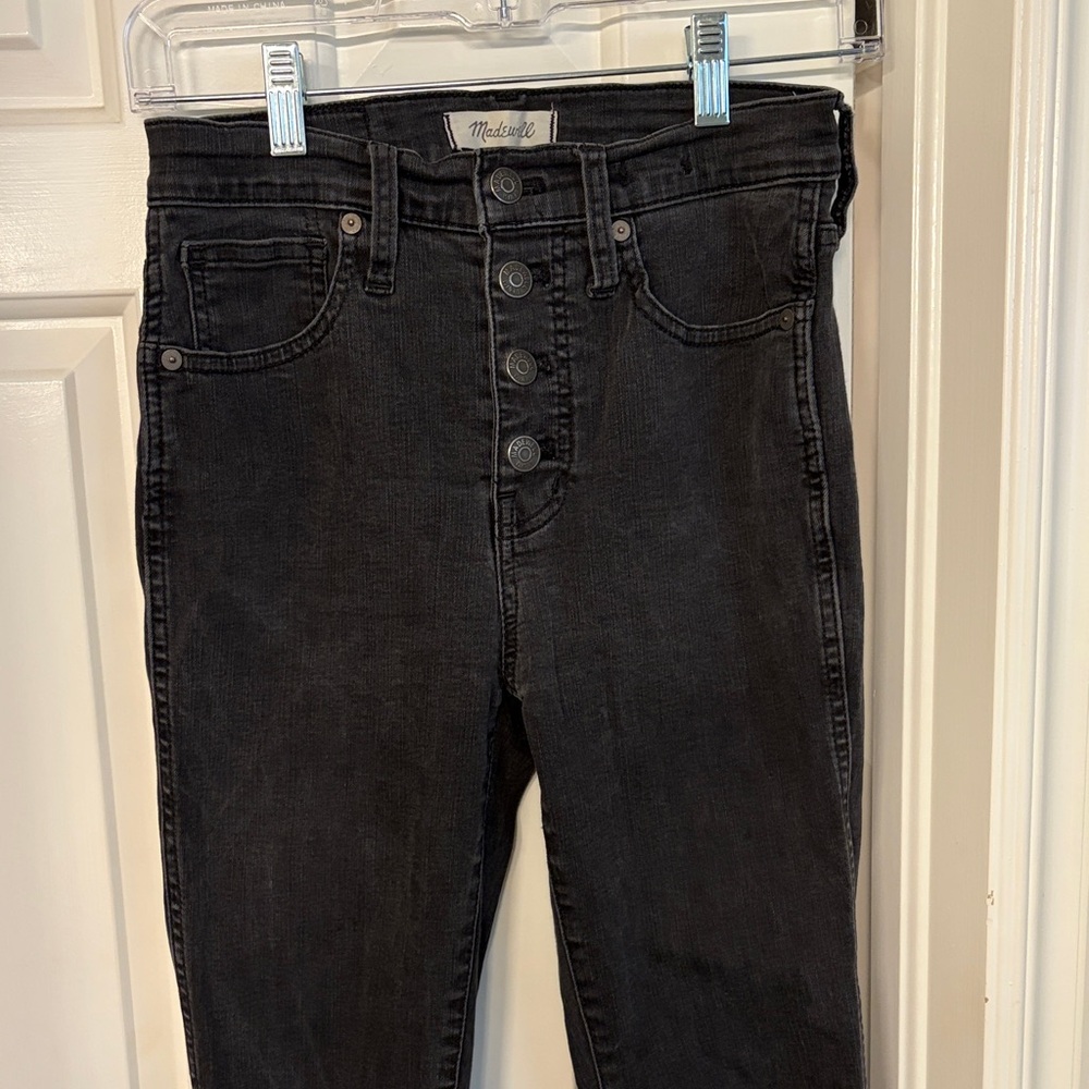Madewell Women's Charcoal High-Rise Jeans